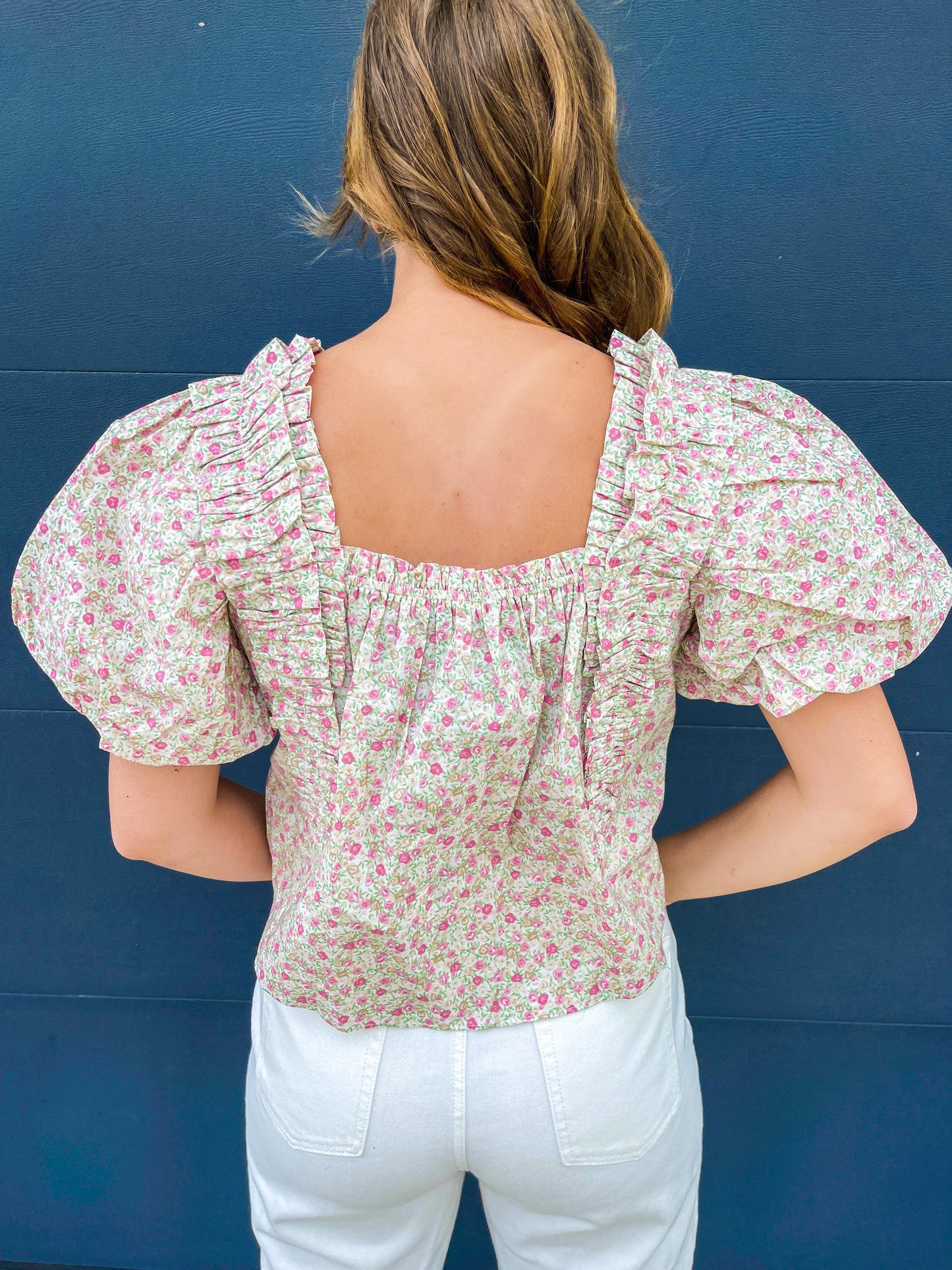 Flower Puff Top