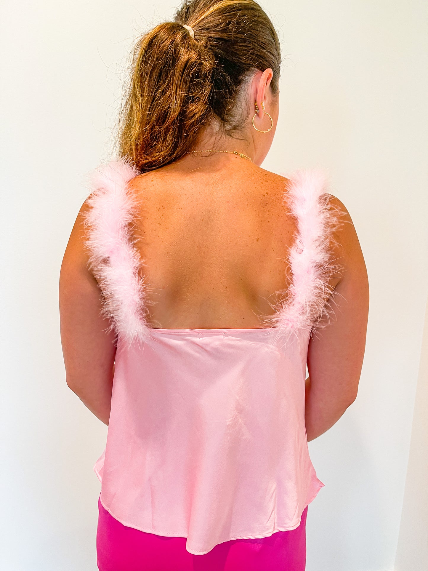 Pink Fur Top