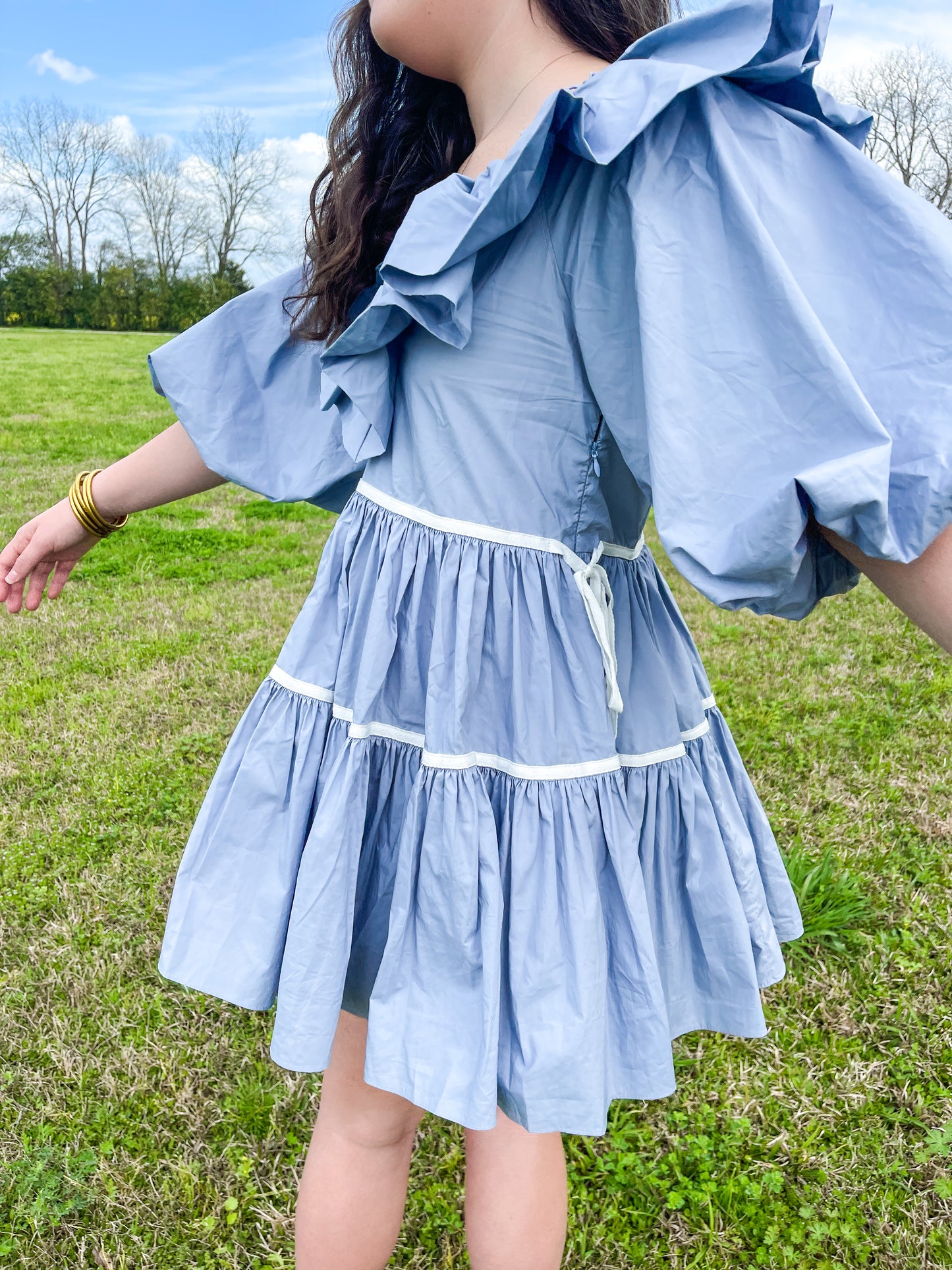 Blue Hazel Mini Dress