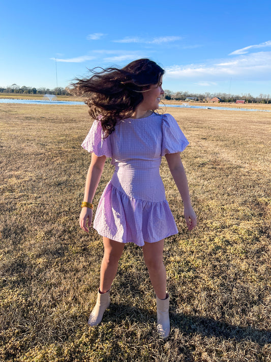 Lavender Cut Out Dress