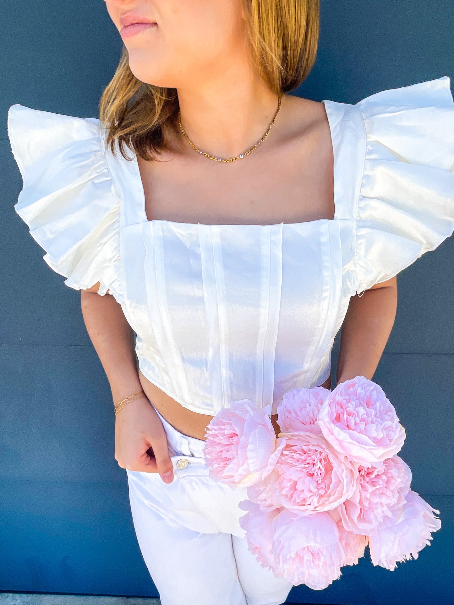 White Hailey Top