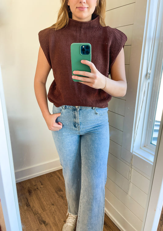 Sofie Brown sweater Top