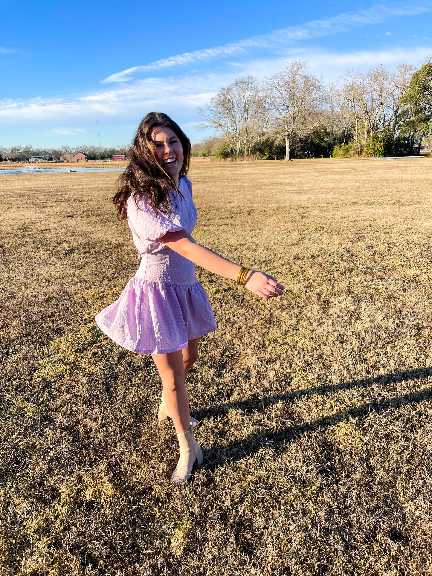 Lavender Cut Out Dress