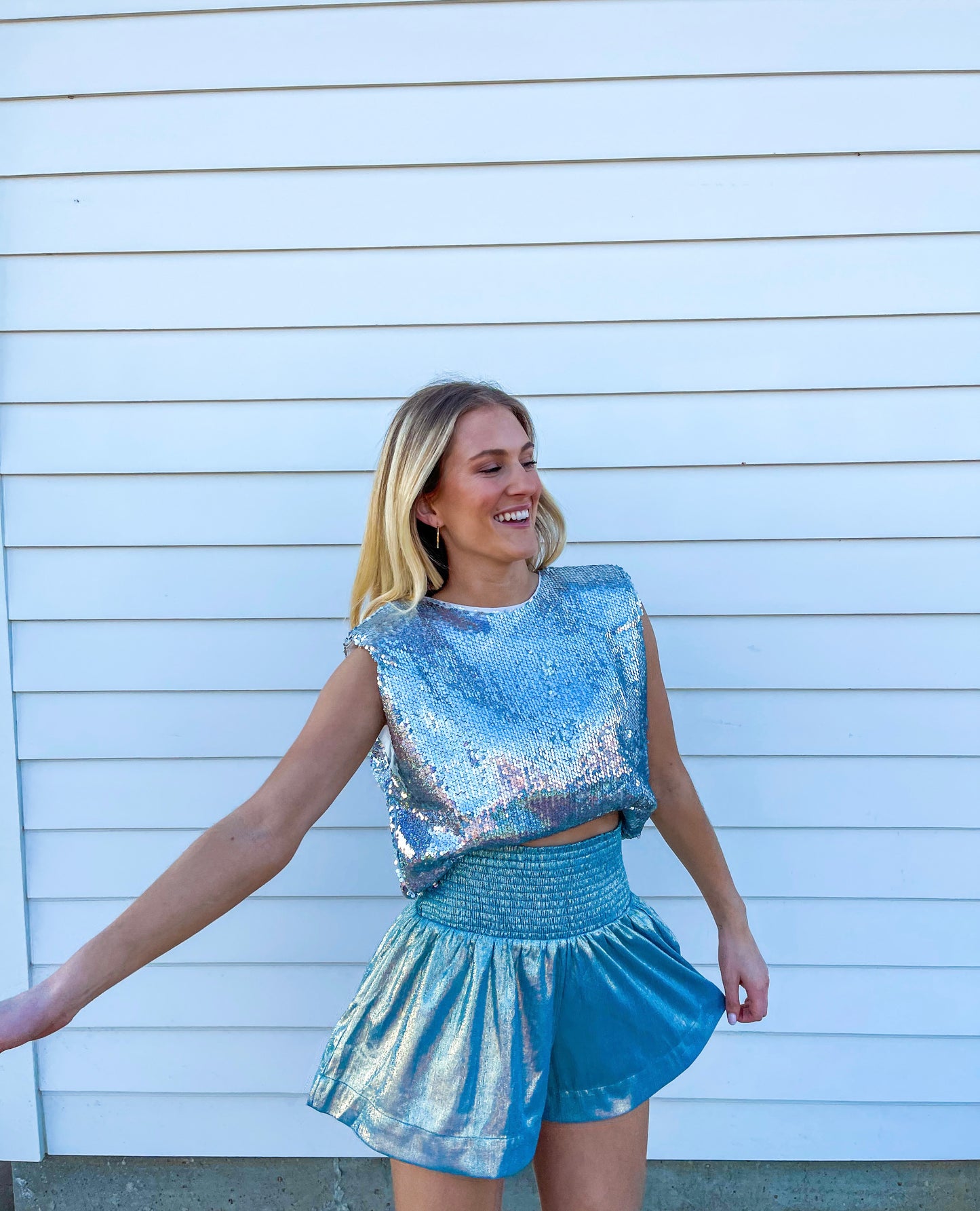 Flowy Blue Shorts